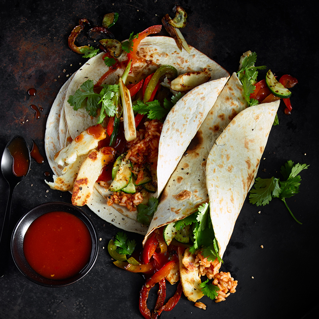 Halloumi Burrito Fusion